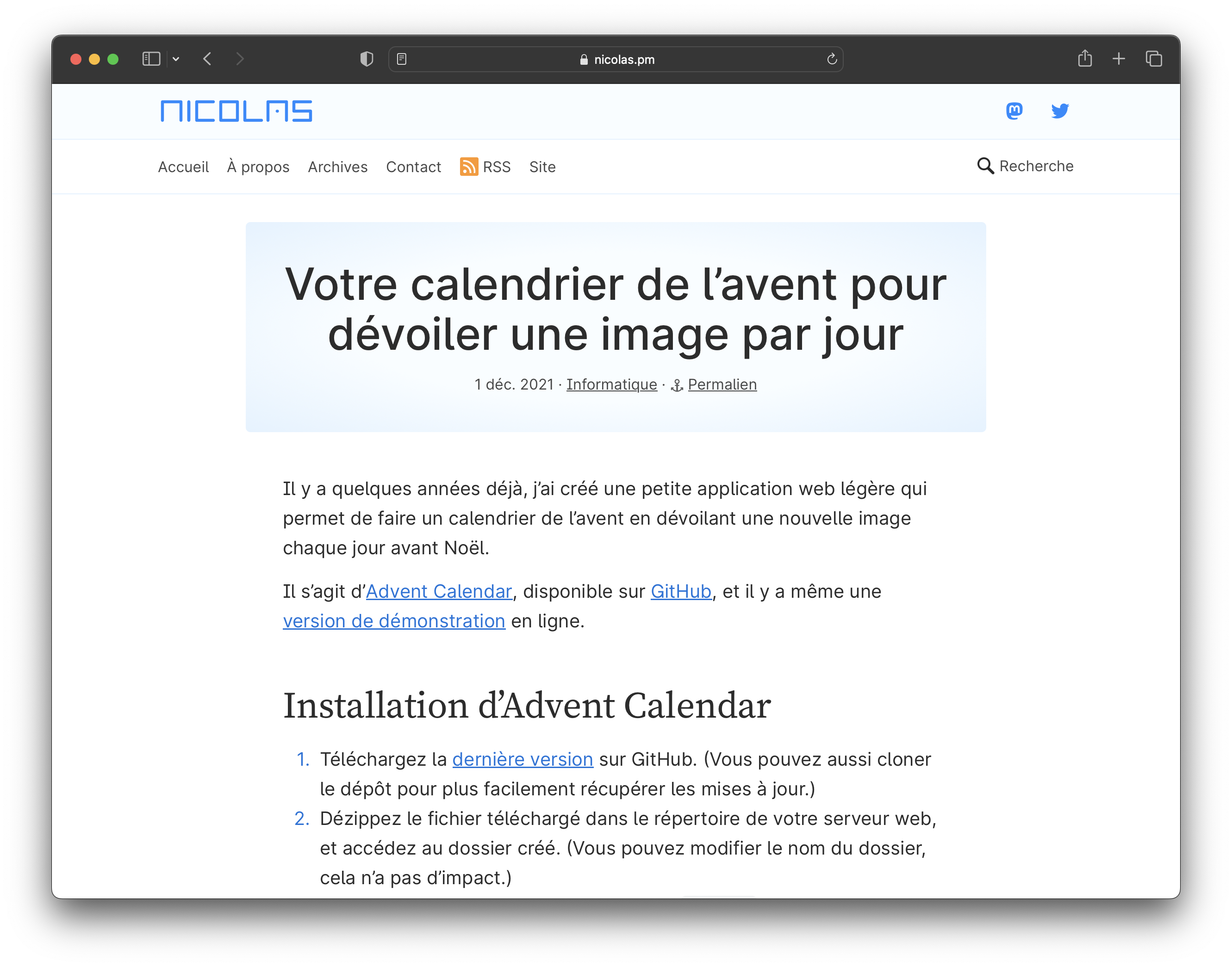 Article du blog, avec en police principale du contenu de l’article « Inter », et en police secondaire pour les titres ou légende de l’article « Source Serif ».