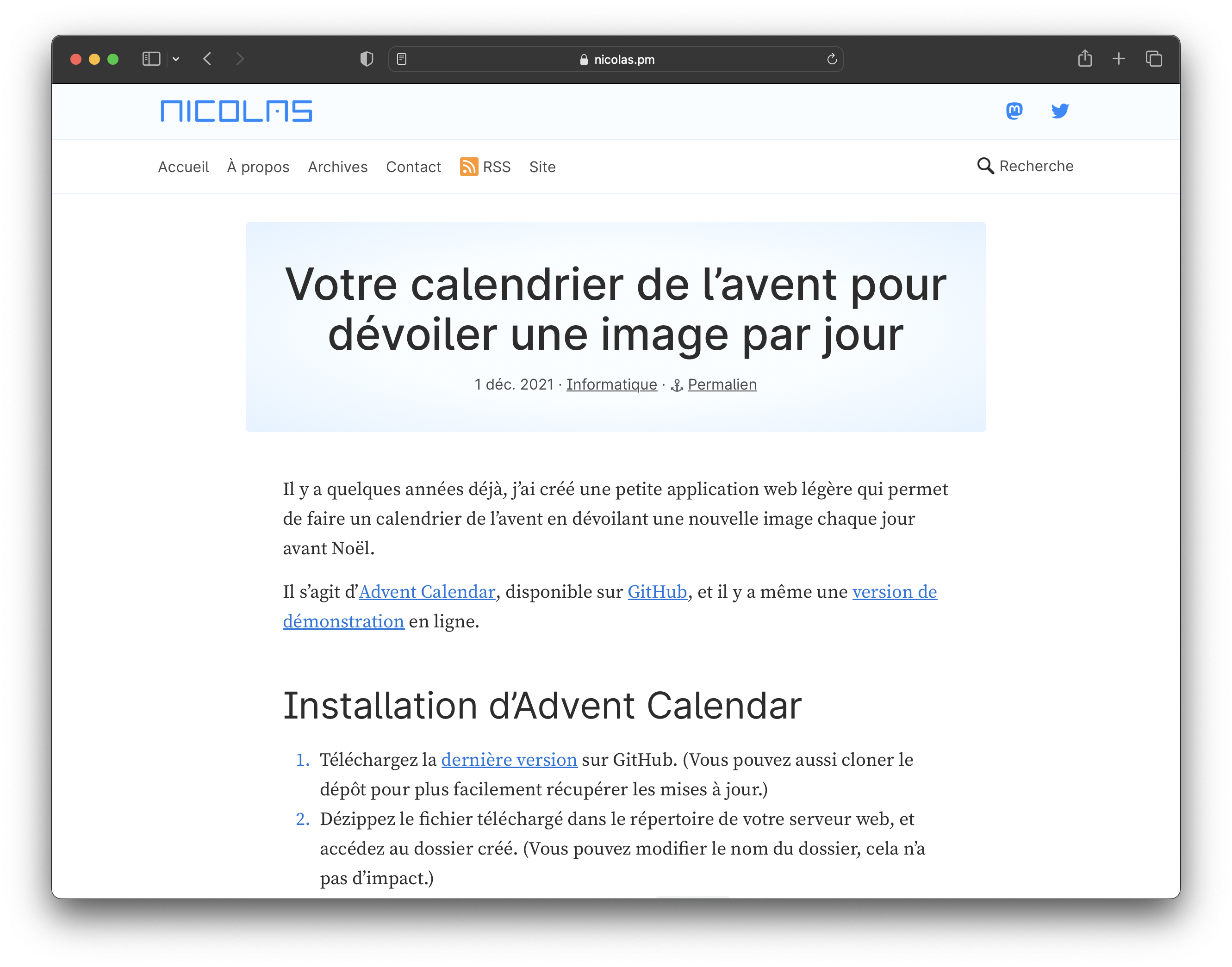 Article du blog, avec en police principale du contenu de l’article « Source Serif », et en police secondaire pour les titres ou légende de l’article « Inter ».